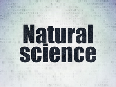 科学概念 自然科学数字纸张背景上