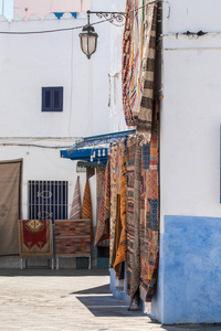 摩洛哥地毯在街头集会