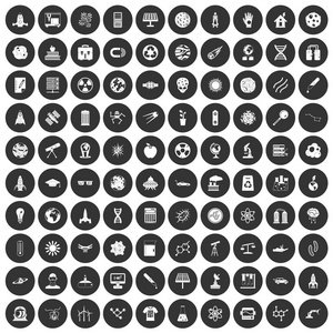 100空间技术图标设置黑圆圈