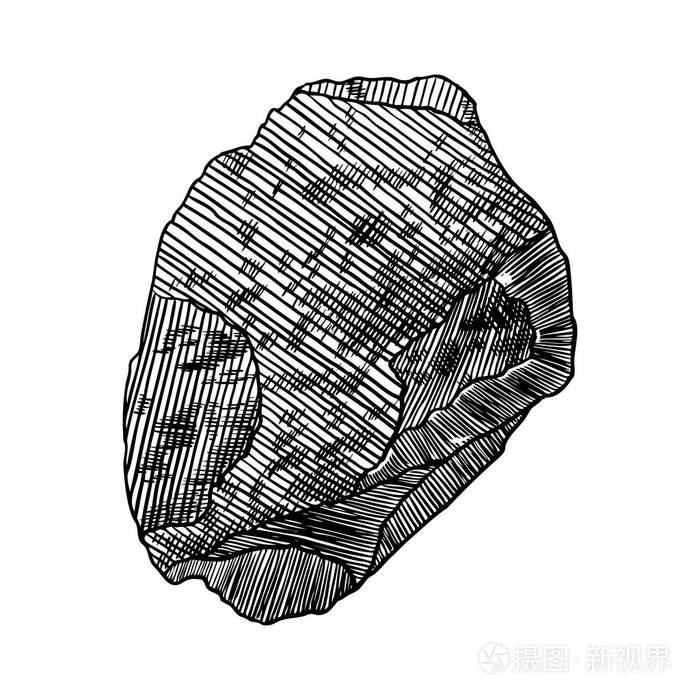 黑白石头或石头在手被绘的孵化