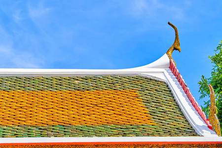 多彩亚洲瓷砖屋顶