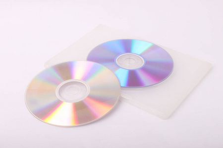 空白的 Cd 或 Dvd 上白色背景孤立