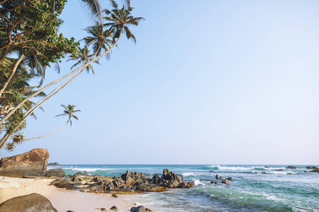 美丽的海洋和蓝天景色, 安瓦图那, 斯里兰卡
