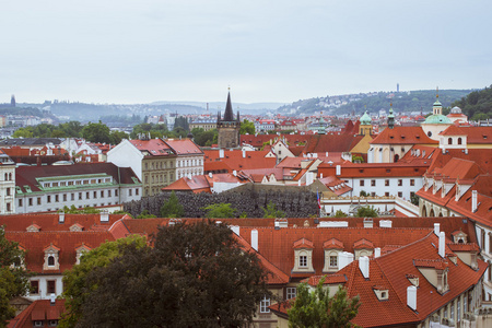 在布拉格老城的视图