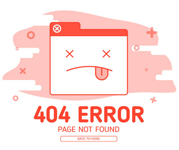 404图标选项卡错误网站网站背景图形的错误设计模板
