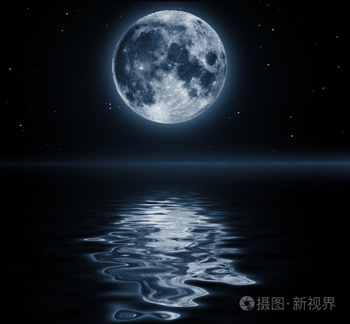 背景夜空星星和月亮与云.木材.elem