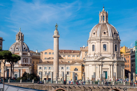 Trajan 论坛和 Trajan 专栏在意大利罗马