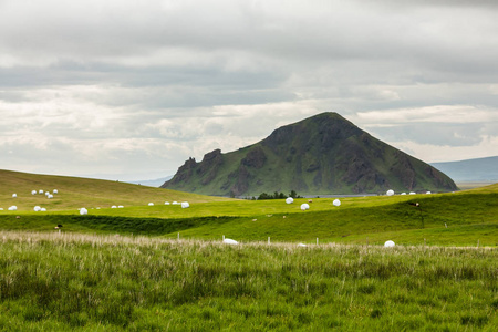 查看在冰岛山景观
