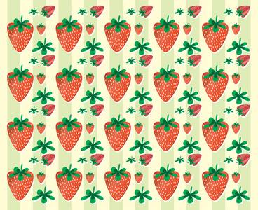 草莓果实背景矢量
