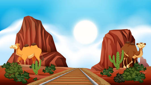 穿越沙漠的铁路