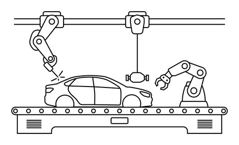 细线式汽车装配输送线