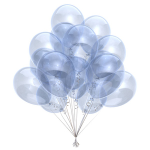 白色气球生日派对装饰光泽半透明清洁