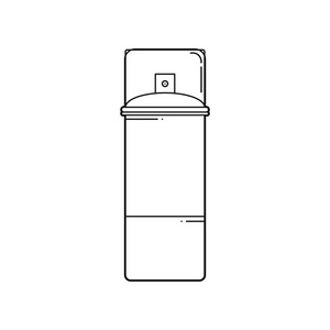 线气溶胶罐头图标