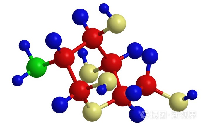 d-氨基葡萄糖-基本单元的壳聚糖分子结构