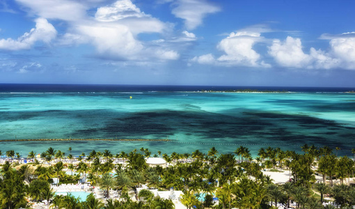 加勒比海和巴哈马拿骚风景如画的景色