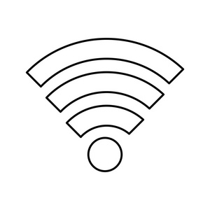 孤立的 wifi 符号