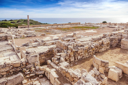 Kourion 考古学公园在地中海海岸, 海岛 C