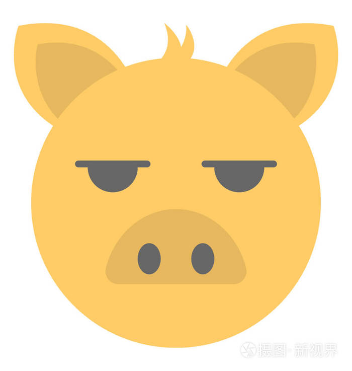 扁猪emoji表情描绘愤怒的表情