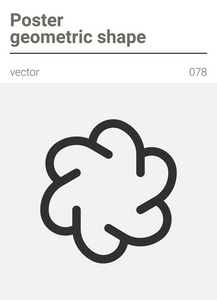海报最小几何矢量形状
