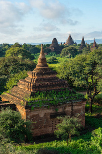 老蒲甘宝塔和修道院，曼德勒，缅甸