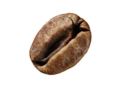 咖啡豆孤立的宏