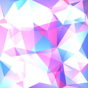 抽象的几何风格浅色背景。矢量图。粉色 蓝色 白色颜色