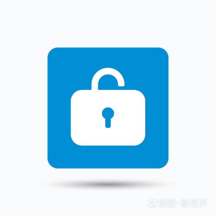 锁定图标.隐私锁标志