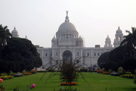 在印度加尔各答，西孟加拉邦，维多利亚纪念性建筑