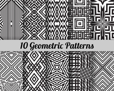 10 geometricpatterns 一套