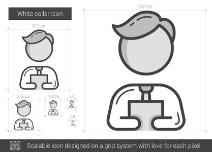 白领线图标