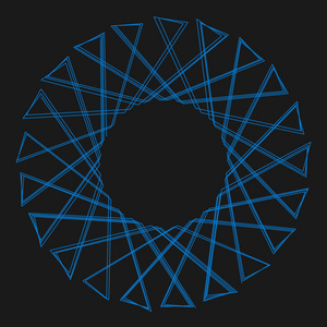 装饰设计的抽象 spirograph 元素