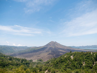 巴图尔火山巴厘岛印度尼西亚。