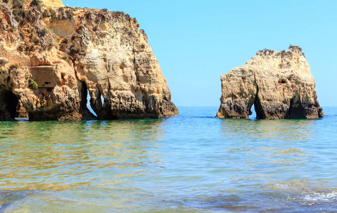 阿尔加维海滩两个三个irmaos葡萄牙语