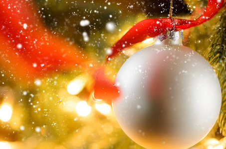 装饰的圣诞或新年枞树