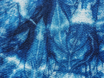 近带线蓝靛蓝梭织织物花纹纹理图片