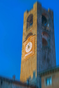 意大利贝加莫的一个古老城镇公民塔