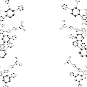 与连接的线和点的几何抽象背景。结构分子和通信。您设计的的科学概念。医疗 技术 科学背景。矢量图