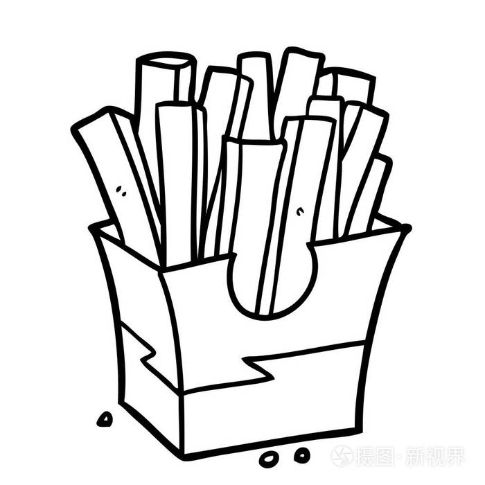 垃圾食品薯条线图