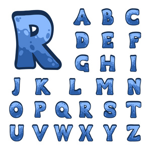 石头游戏用户界面的字母表