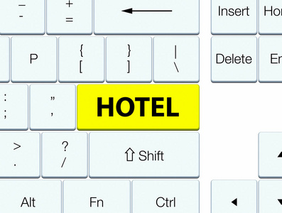 酒店黄色键盘按钮