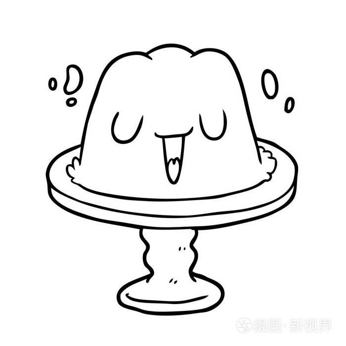 板上摆动的果冻线图