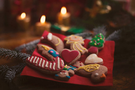 圣诞饼干和装饰