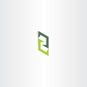 字母 z 的绿色标志 logo 矢量图标元素