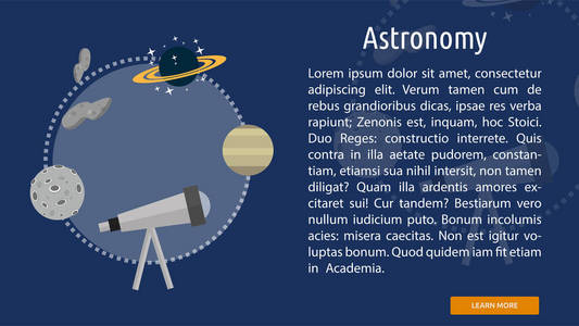 天文学概念横幅图片