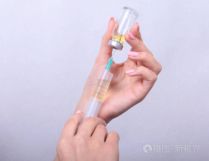 针药塑料注射设备.护士医生.液体药物麻醉.在医院的卫生保健