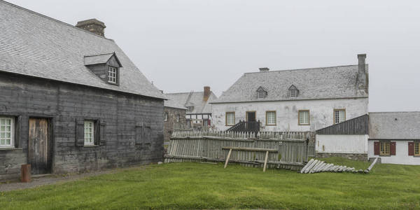 加拿大新斯科舍省路易斯堡路易斯堡布雷顿角岛的城堡村庄里的房子