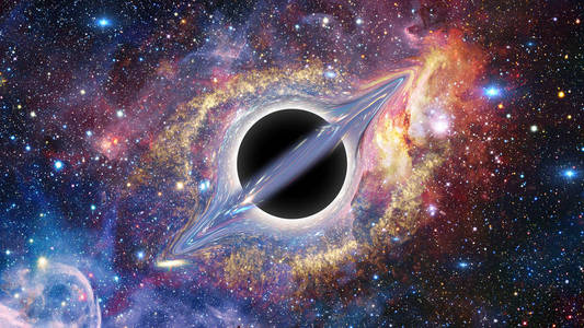 黑洞。Nasa 提供的图像元素