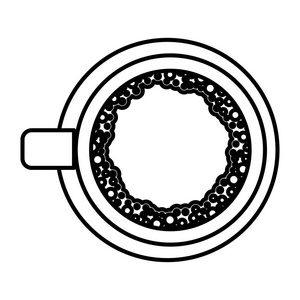 咖啡杯子喝孤立的图标