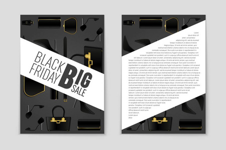 抽象矢量黑色星期五布局背景。创意艺术设计 列表 页面 样机主题样式 横幅 思想理念，封面，销售小册子，打印，处理传单，