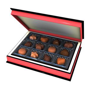 巧克力3d 巧克力盒的 Cg 渲染